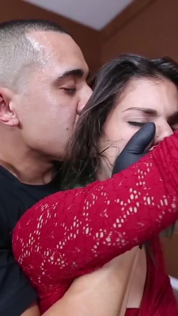 Punish Teens : Choke and Domination Brunette nsfw