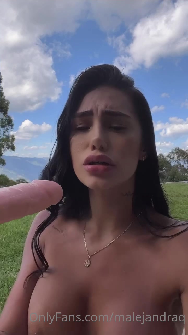 Malejandraq Sextoy in the mouth and Big Boobs xxx