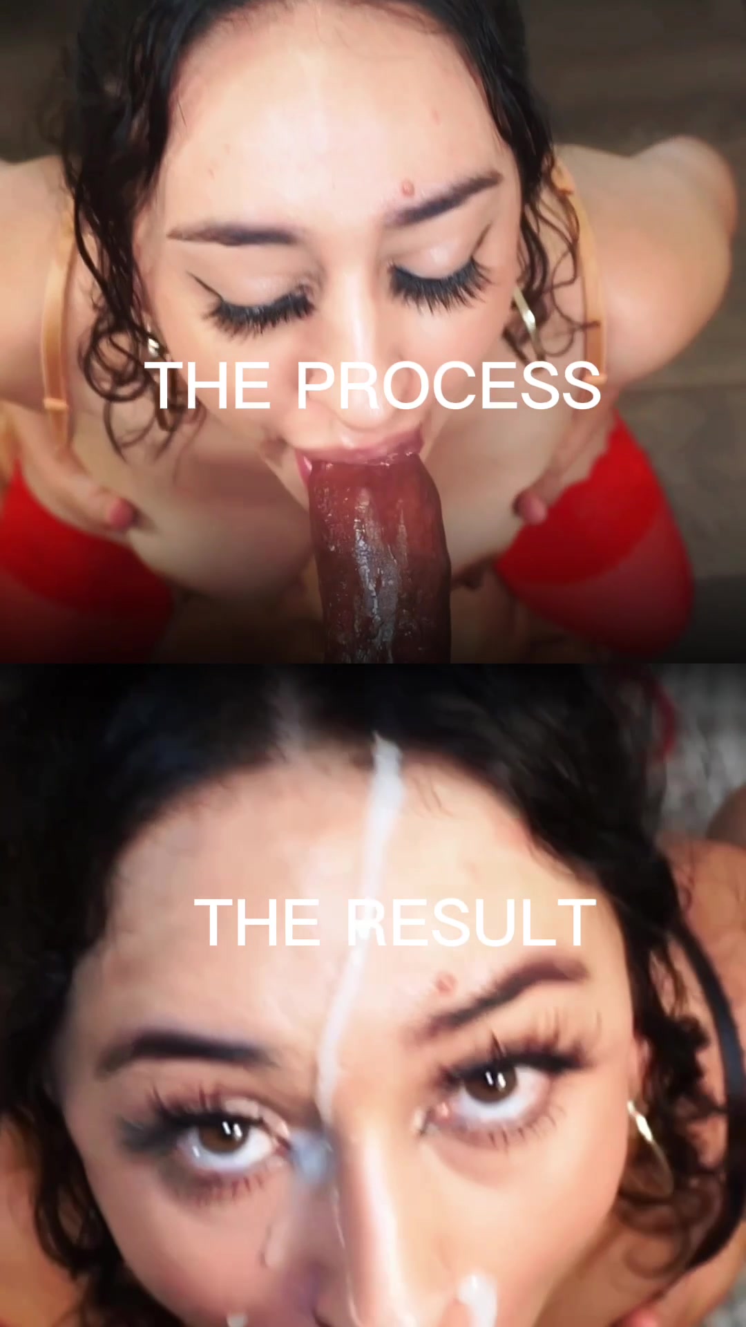 Wolfandbunny Facial Cum and Interracial Brunette