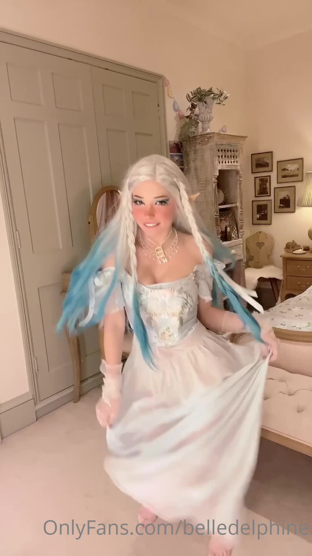 Belle Delphine Striptease and Leaked Uniforms sex