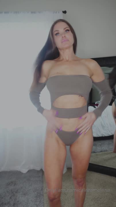 Calista Melissa Striptease and Naked Big Boobs